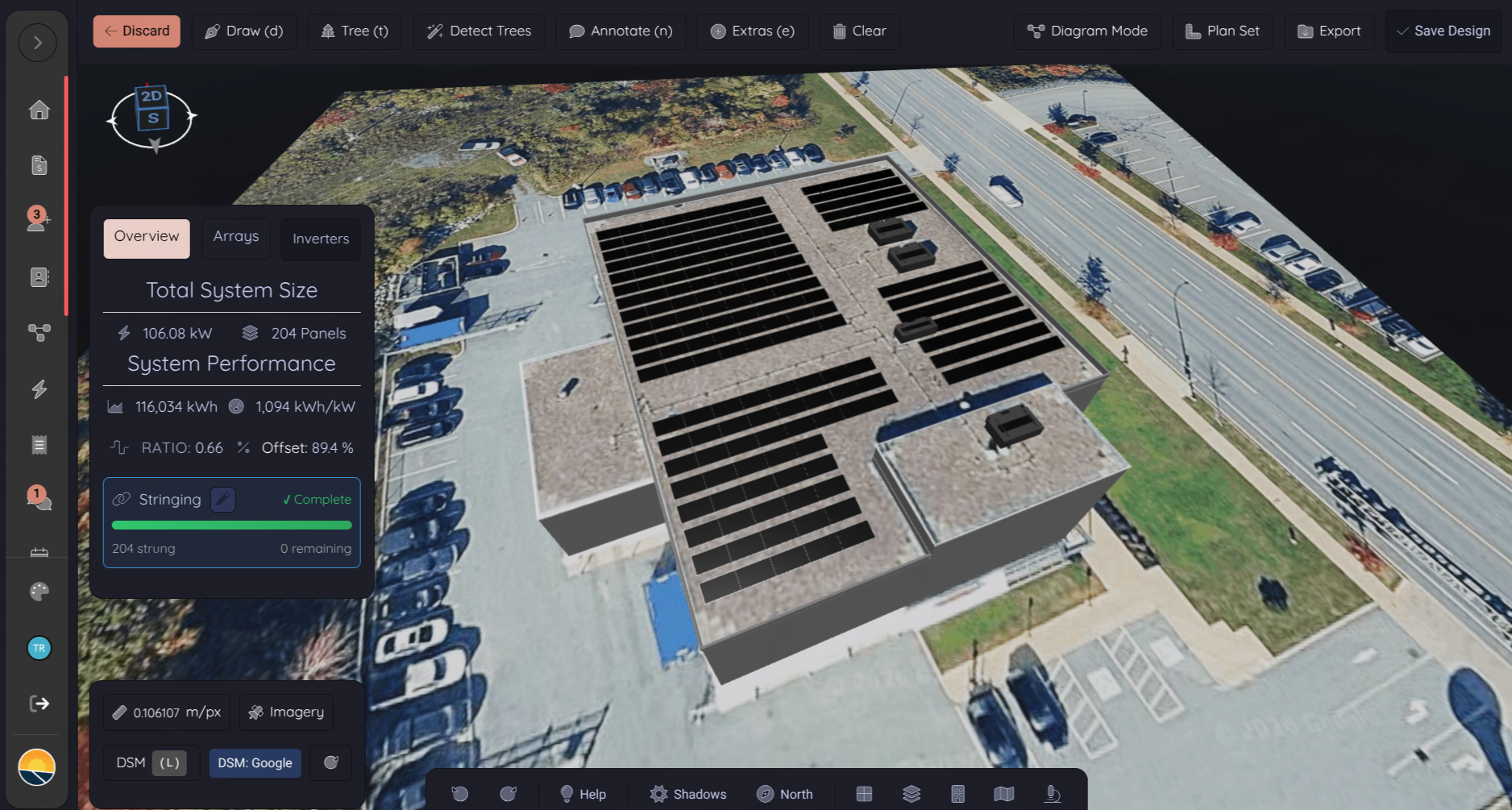 Commercial flat roof design