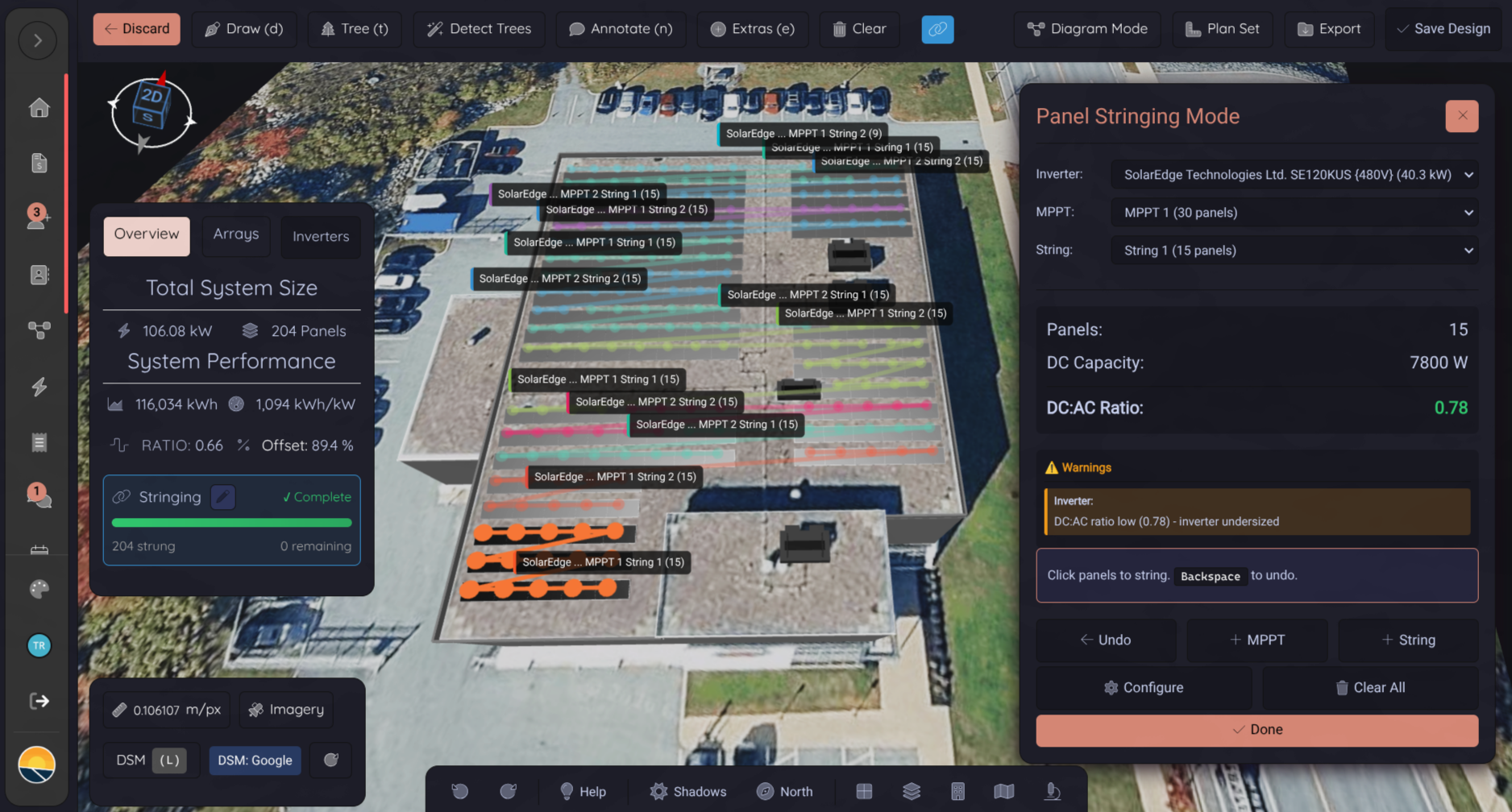 Automatic string configuration
